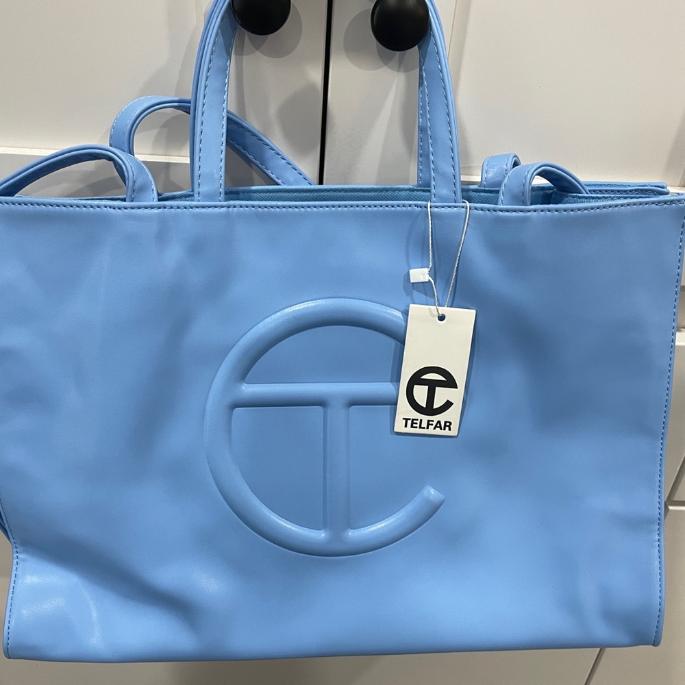 New, Telfar blue medium bag.